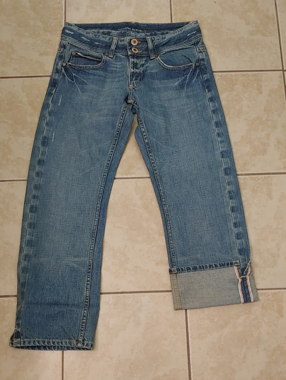 Banana Republic Cropped Jeans Women's 4 Y2K Capris